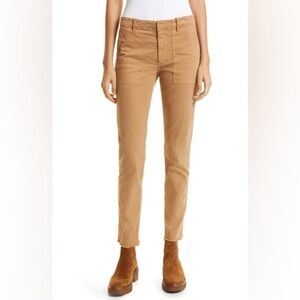 NWT Nili Lotan Jenna Slim Straight Pants in Camel